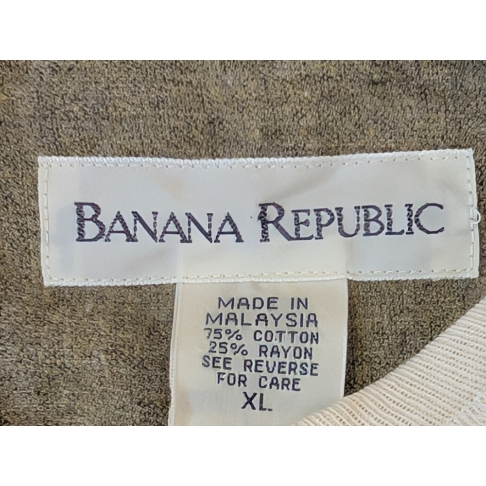Banana Republic XL Mens Button Down Shirt Long Sleeve Casual + Thermal Knit - Picture 7 of 8